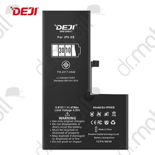 Akkumulátor DEJI, Apple iPhone XS 3210mAh Li-ion 